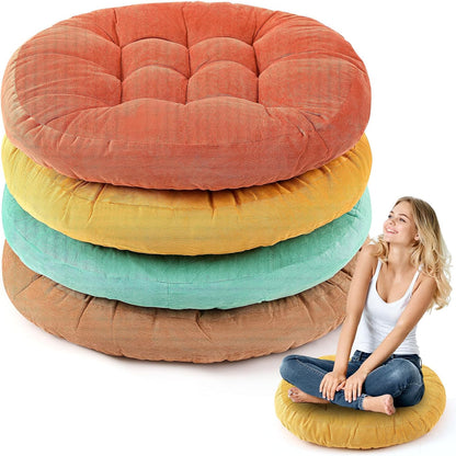 Jerify Floor Pillow Cushions Large Round Square Large Meditation Floor Pillow for Classroom Adult Meditation Picnic Party Seating Learning Daycare School(Square,Mixed Colors,4 Pcs)