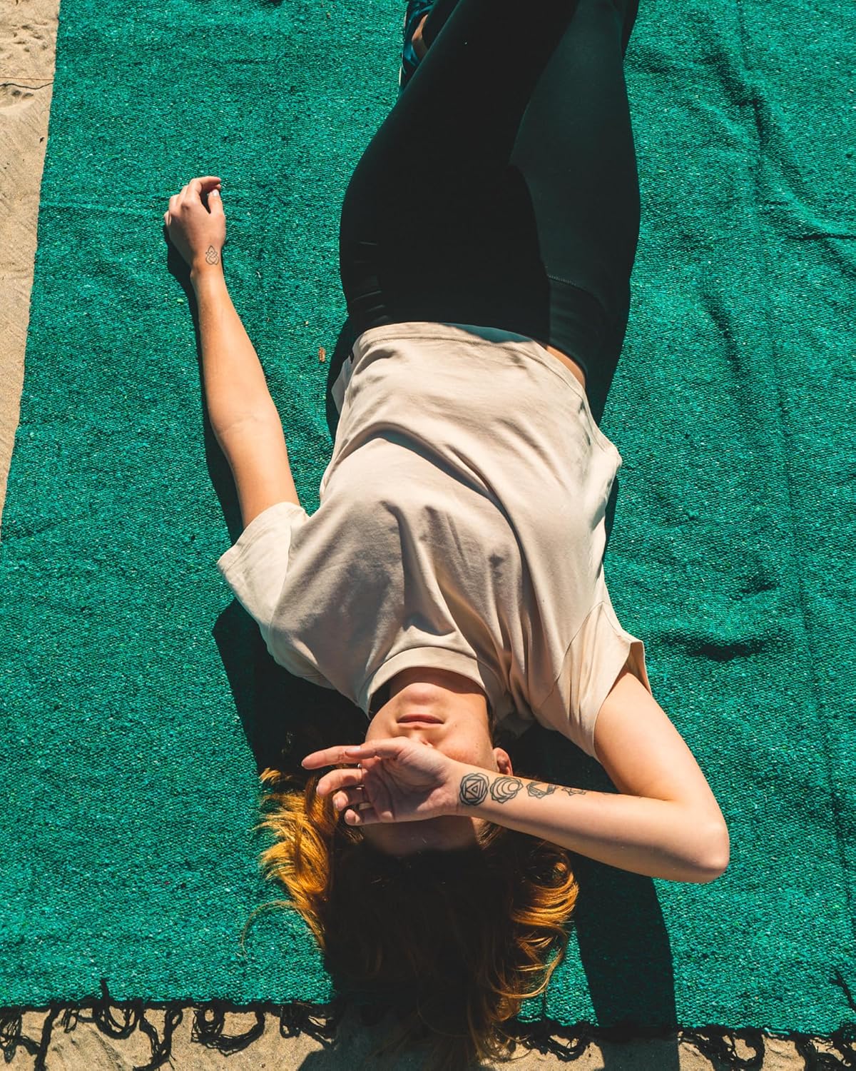 Open Road Goods Bulk Handmade Solid Color Yoga Blankets - Thick Mexican Blankets or Throws - Made for Yoga! (12 Pack, Black)