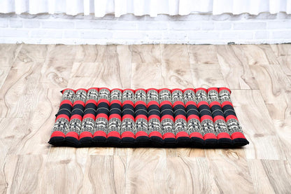 Leewadee Zabuton Seating Cushion – Square Floor Seat for Meditation Exercises, Light Yoga Mat Filled with Kapok