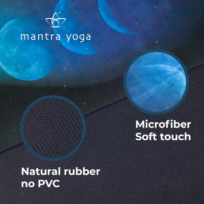 Mantra Yoga Travel PRO 1.5mm with Knee Pad - Foldable Fitness & Exercise Mat with Bag | Lightweight, Compact & Eco-Friendly | Non-Slip & Washable | For All Types of Yoga | 72" L x 24" W | 2.6 lbs