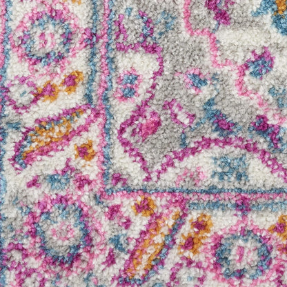 Nourison Home Passion Teal Multicolor 9' x 12' Area Rug - Easy Clean, Non Shedding, Bed Room, Living Room, Dining Room, Kitchen (9' x 12')