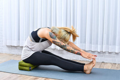 Leewadee Yoga Block – Floor Cushion for Yoga Practice, Meditation Seat Cushion for Workouts Filled with Kapok