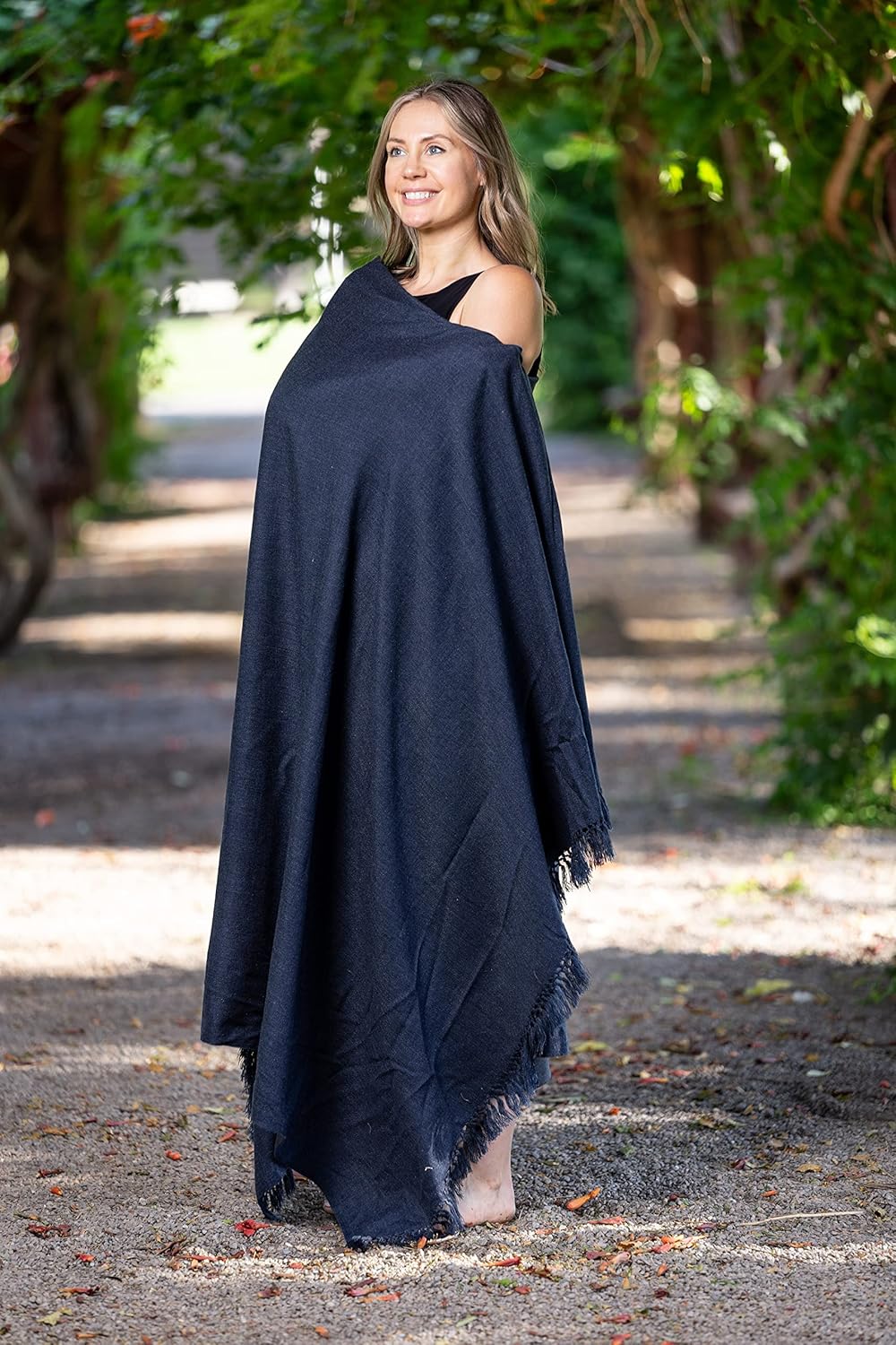 Meditation Shawl or Meditation Blanket, Shawl/Wrap, Oversize Scarf/Stole. Large. Unisex.