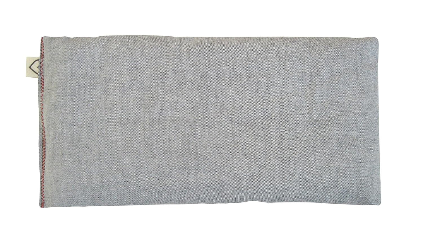 Unscented Flax Eye Pillow - Soft & Soothing Cotton 4 x 8.5 - Yoga Sleep Relaxation - Naturally Calming Colors - Weighted Yoga Massage Headache Sleep - beige