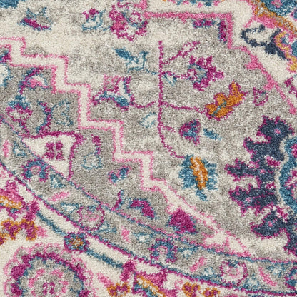 Nourison Home Passion Teal Multicolor 9' x 12' Area Rug - Easy Clean, Non Shedding, Bed Room, Living Room, Dining Room, Kitchen (9' x 12')