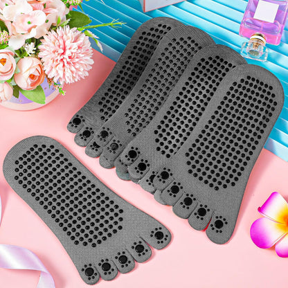 SATINIOR 7 Pairs Yoga Toe Socks with Grip Women Non Slip Sticky Full Toe Socks for Pilates, Ballet, Dance, Barefoot (Multi Colors)