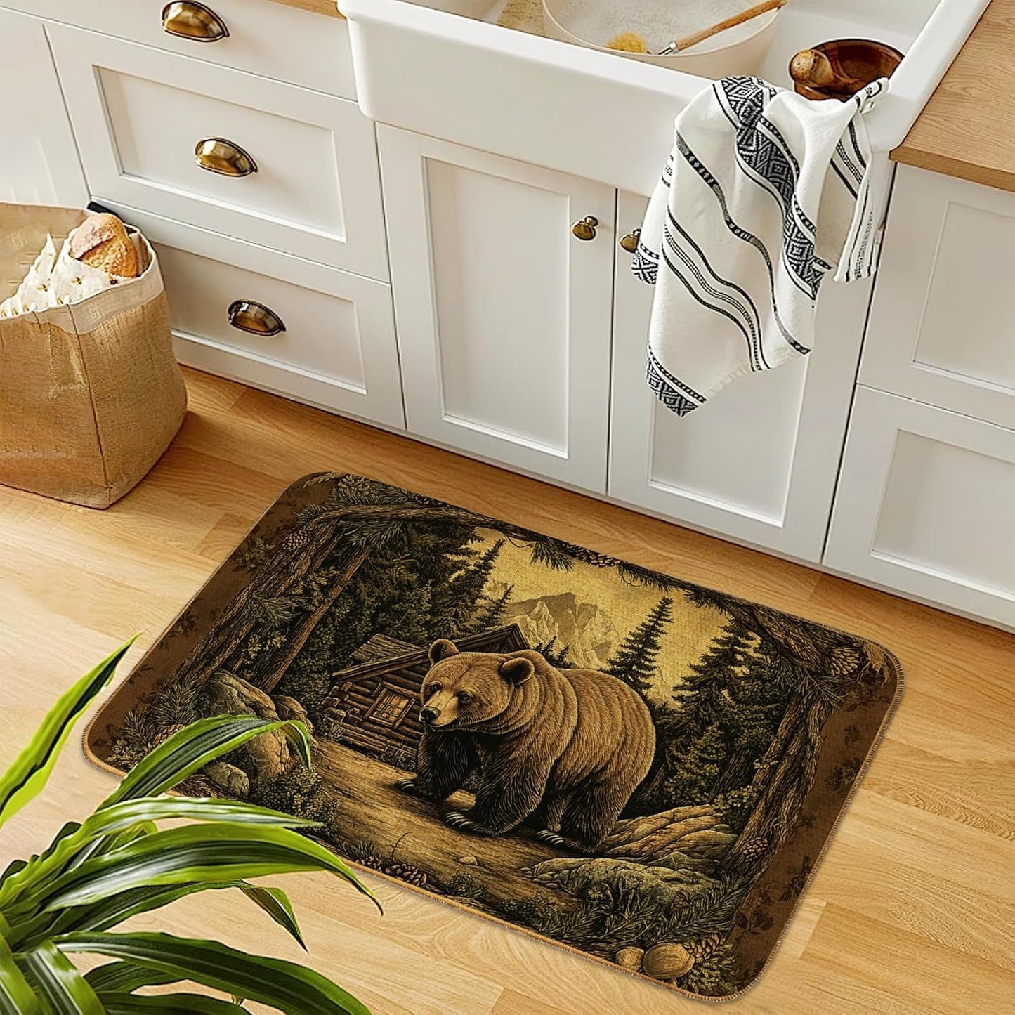 Doormat Yoga Frog Front Door Mat Indoor Outdoor Entrance,Pink Lotus Flower Door Mat Waterproof Low Profile All-Season,Easy Clean Patio Porch Entryway Floor Rug 17x29 Inch