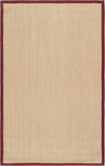 SAFAVIEH Area Rug 11x15 - Natural Fiber Collection - Large - Maize & Linen Color, Sisal, Woven Design with Border (NF141B) - Colors A
