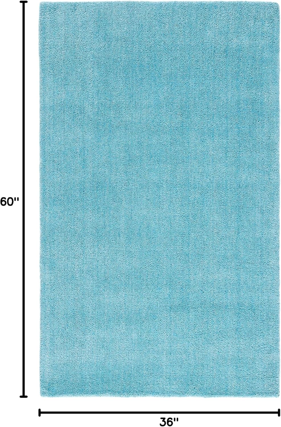 SAFAVIEH Himalaya Collection 6' Round Black HIM610C Handmade Premium Wool Area Rug