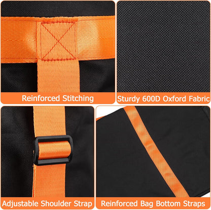 TOBWOLF Extra Large Portable Chair Bag, 51"x11" Folding Camping Chair Storage Bag with Shoulder Strap, Heavy Duty Carrying Sack for Foldable Outdoor Lawn Fishing Chairs, Hammock, Tent, Yoga Mat