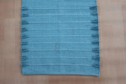 Jaipur Art & Rugs Cotton Yoga Rug - Eco-Friendly Hand-Woven Thick Mat (24”x72”x5mm) for Everyday Fitness at Home - Comfortable & Extra-Long - Colors B