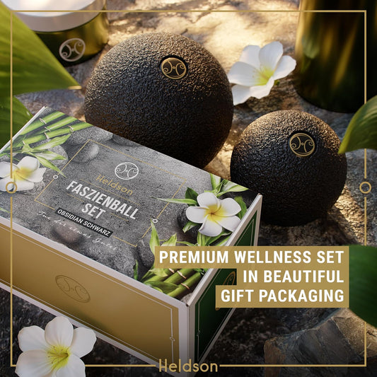 HELDSON® EPP Fascia Massage Balls Set [6cm & 8cm] – Trigger Point Massage Ball for Back, Feet & Neck – Deep Tissue Muscle Release & Myofascial Therapy – Lightweight & Firm