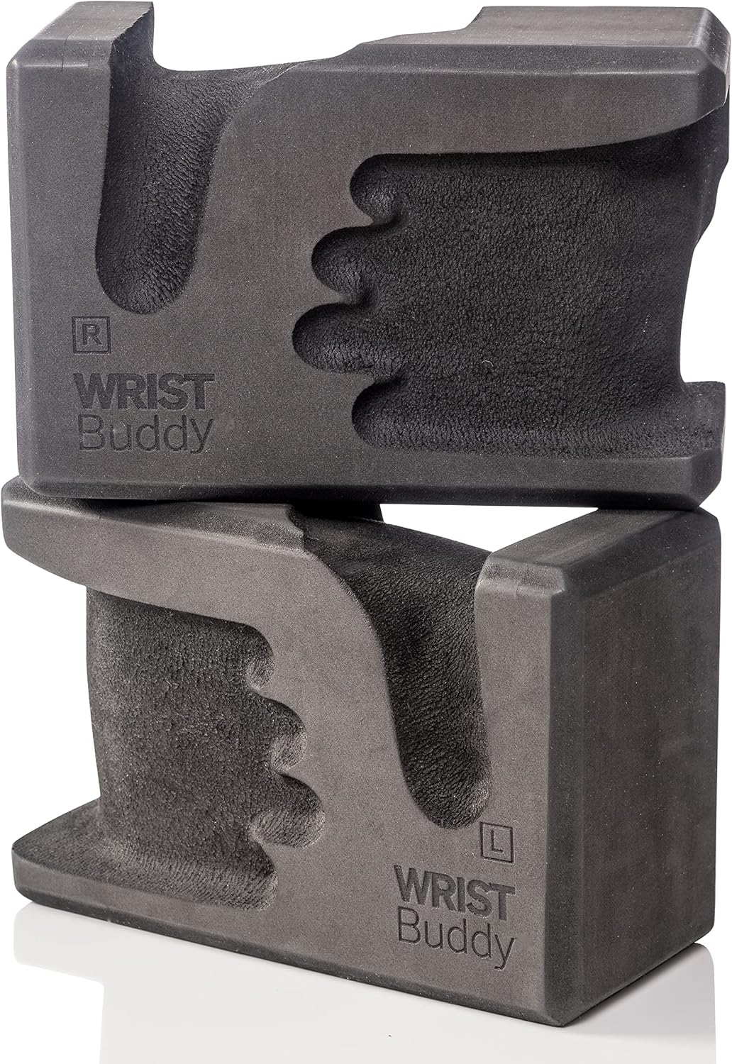 WRISTBuddy® Yoga Blocks 2-Pack (Left + Right) — Ergonomic, Hand-Shaped EVA Blocks for Wrist Relief & Better Grip | Doctor-Designed Support for Yoga, Pilates, Handstands, Push-Ups & Rehab
