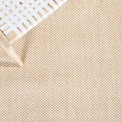 SAFAVIEH Area Rug 11x15 - Natural Fiber Collection - Large - Maize & Linen Color, Sisal, Woven Design with Border (NF141B) - Colors A