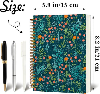 Journaling Notebooks for Women, Lotus Notebook -Meditation Yoga Spiritual Inspirational Planner Notebook Journal Gifts, A5 Spiral Journal Notebook Office Supplies Gifts for Women Birthday Christmas (Golden)