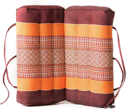 Zafuko Foldable Cushion - Organic Kapok Filling, use Folded and Unfolded for Meditation, Soft Yoga Prop, Portable Cushion