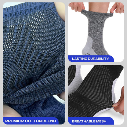 COOLMATE Mens Grip Socks Men Non Slip Size 6-10-13-14, Non Slip Pilates Yoga Socks for Men with Grips, Gifts for Men
