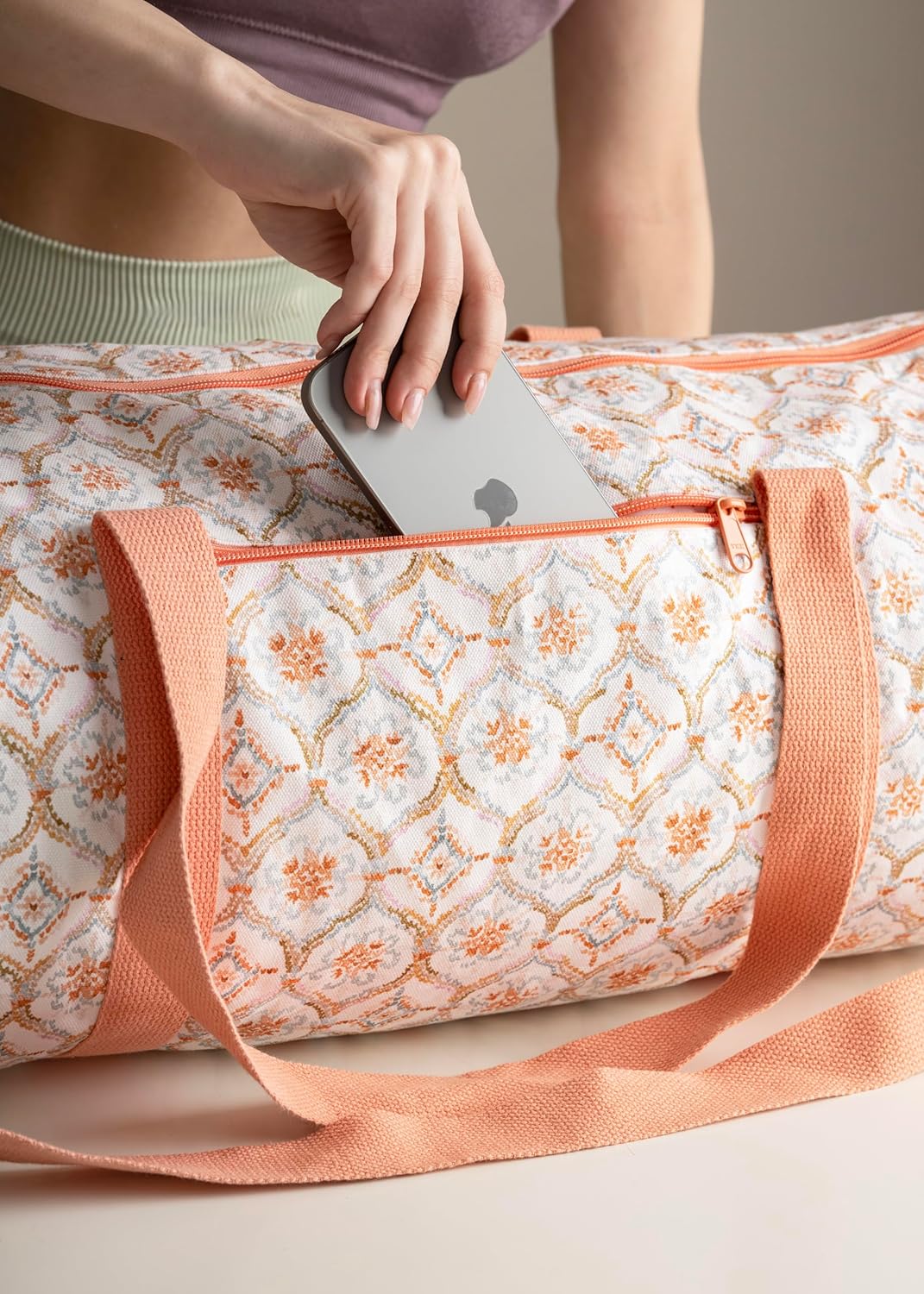 Maison d' Hermine Yoga Mat bag, Cylindrical bag for Woman&Men, yoga mat Bag &Adjustable shoulder straps Yoga Mat Carrier Bag with Drawstring Water Bottle Pocket and zipper pocket Easter Gifts