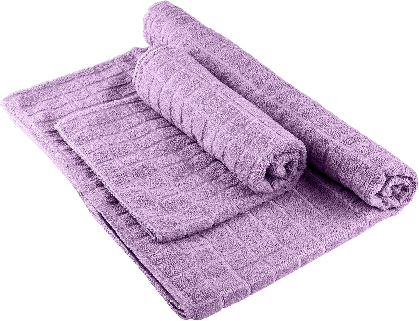 Yoga Mat Towel and Gym Towel Set - 2-Piece Non Slip Set for Hot Yoga, Pilates, and Gym - 72” x 24” Sweat Absorbent and Quick Drying Blanket with Corner Pockets for Mats by Wakeman (Gray)