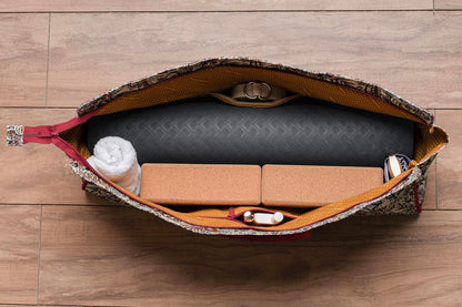Maison d' Hermine Yoga Mat bag, Cylindrical bag for Woman&Men, yoga mat Bag &Adjustable shoulder straps Yoga Mat Carrier Bag with Drawstring Water Bottle Pocket and zipper pocket Easter Gifts