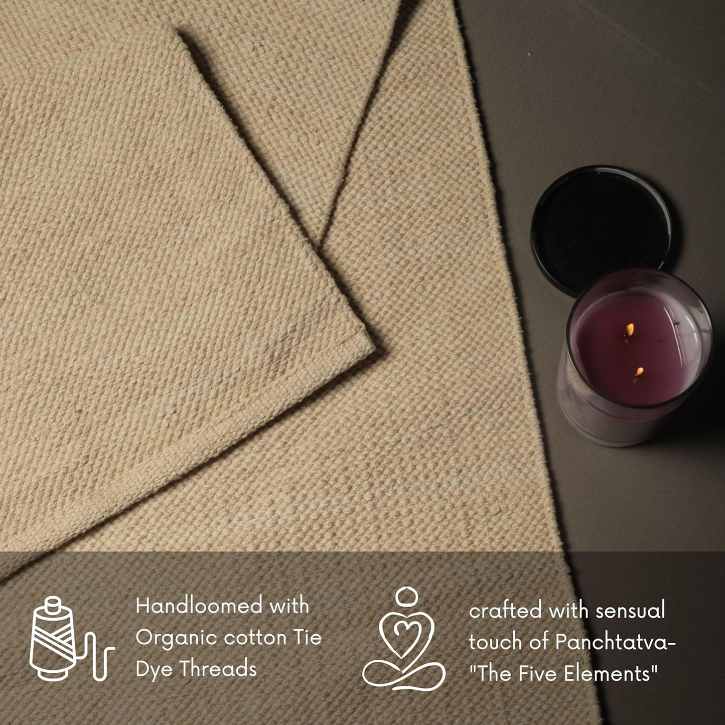 Trade Star Organic Cotton Yoga Mat Handloomed Meditation Rug Inches Perfect Size Mat Travel Mat for Indoor/Outdoor Use 72"L x 24"W Highly Absorbent Reversible Yoga Rug Tie Dye Yoga Mat for Exercise
