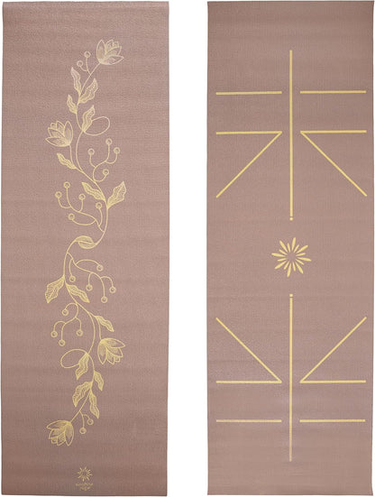 Ascend Yoga Mat - Premium 6mm Thick, 72" x 24", Solid or Reversible Print, Non Slip, Tear Resistant, Workout Mats for Pilates, Home, Studio, Fitness, Gym, Training, Floor Stretching