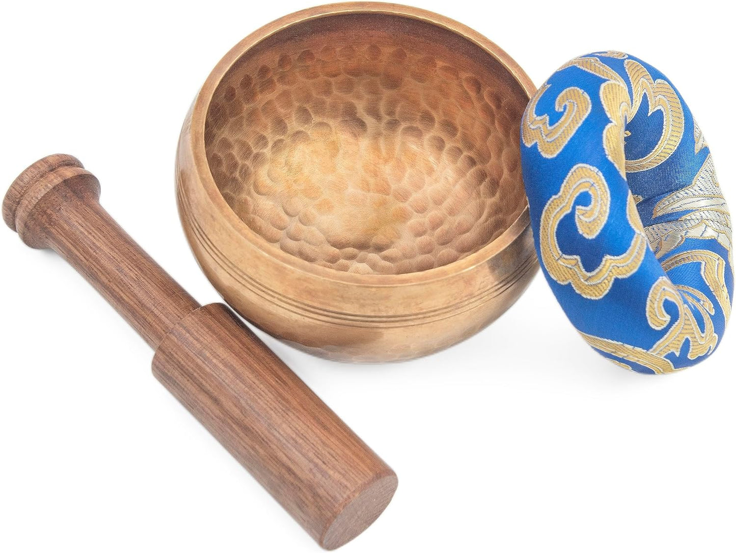 Tibetan Singing Bowl Set - Authentic Cuencos Tibetanos for Sound Healing, Meditation & Chakra Balancing - Includes Cushion, Mallet-Unique Spiritual Gifts for Women and Men (7 Chakra Hand Hammered Set)
