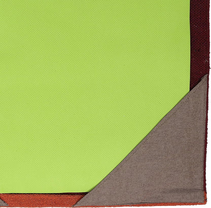 KD Yoga Rug Mat Convert Plastic Yoga Mat to Eco Friendly 100% Cotton Gripping with Corner Pocket