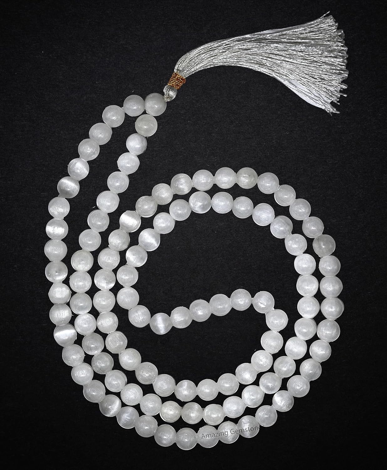 Amazing Gemstone 108 Beads Handmade Mala (Knotted, Rudraksha) - Colors B