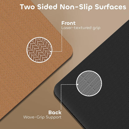 Non-slip TPE Yoga Mat for Women & Men,72"x24" Double-Sided Workout Mat for Home Gym Pilates Fitness,1/4 Inch Packable Lightweight Exercise Mat with Strap for Travel,Non Toxic Exercise Floor Mat