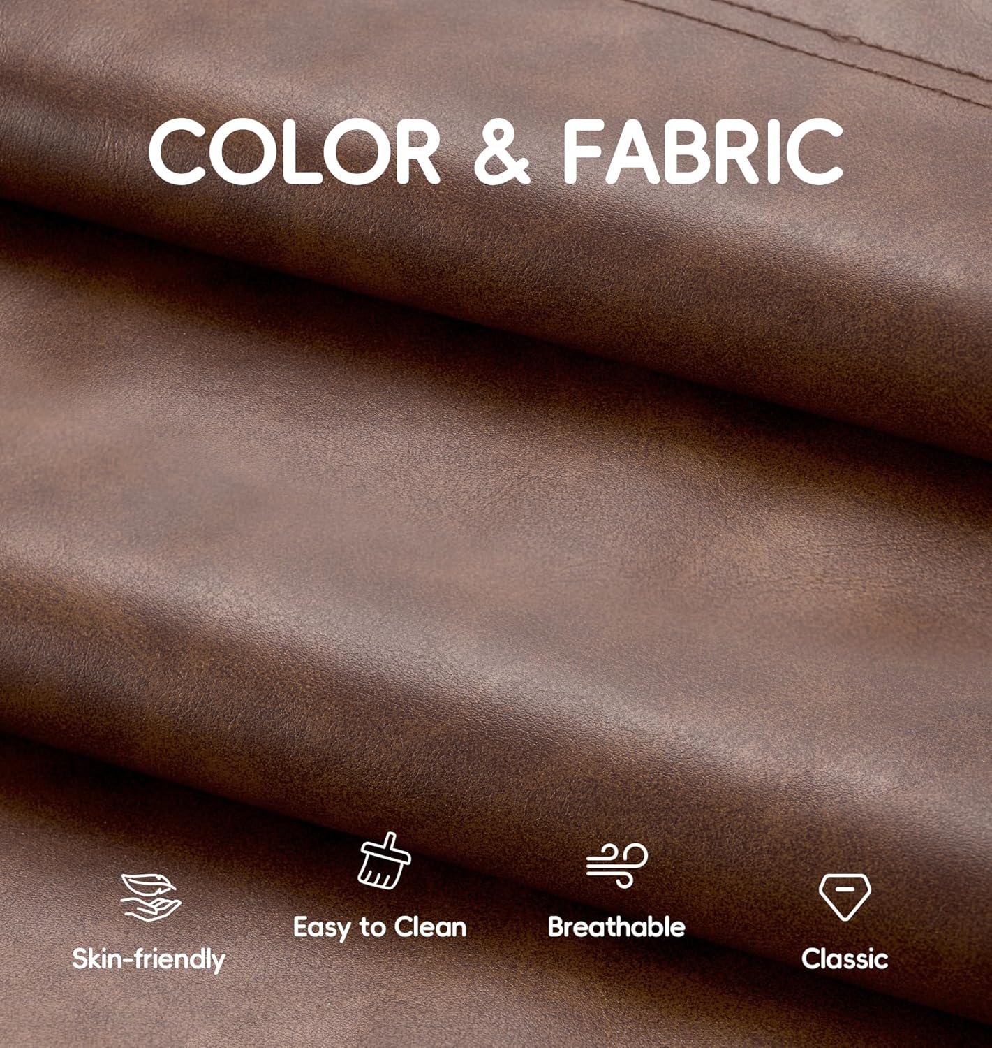 Hobestluk Giant Bean Bag Chair Lazy Floor Sofa, Memory Foam Fireside Sofa for Adults, Big Beanbag Faux Leather Armless Chair for Living Room Bedroom Dorm Office (Brown, Single)