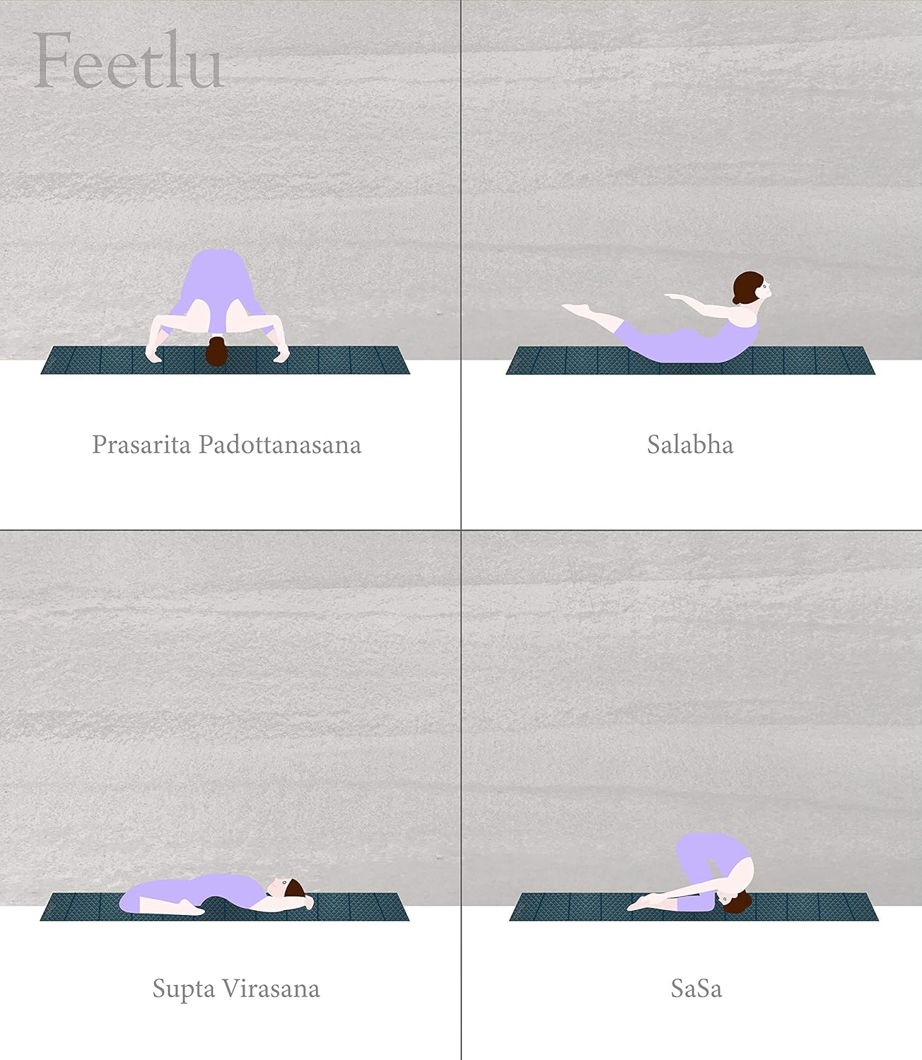 Foldable Yoga Exercise Mat – Lightweight, Anti-Slip, and Easy to Store for Yoga, Pilates, Home Workouts, and Floor Exercises