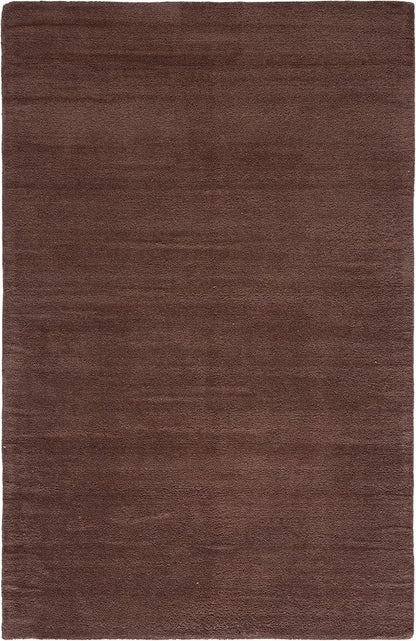 SAFAVIEH Himalaya Collection 6' Round Black HIM610C Handmade Premium Wool Area Rug