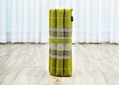 Leewadee Meditation Cushion Set – 1 Small Zafu Yoga Pillow and 1 Small Roll-Up Zabuton Mat Filled with Kapok