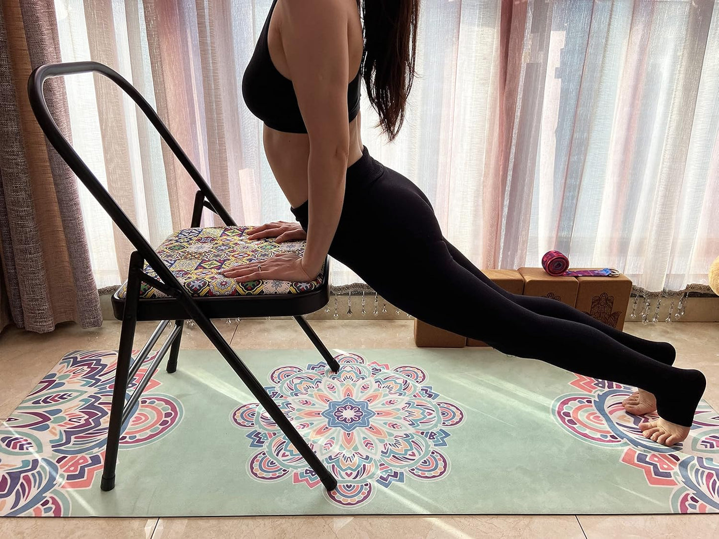 Aozora Backless Yoga Chair Prop - Flexibility and Strength Training Tool