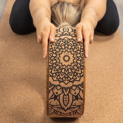Myga Yoga Wheel,Exercise Prop for Back Pain, Yoga Poses, Pilates, Stretches, Backbend Inversions and Bridge Position,Improves Flexibility, Balance and Core Strength