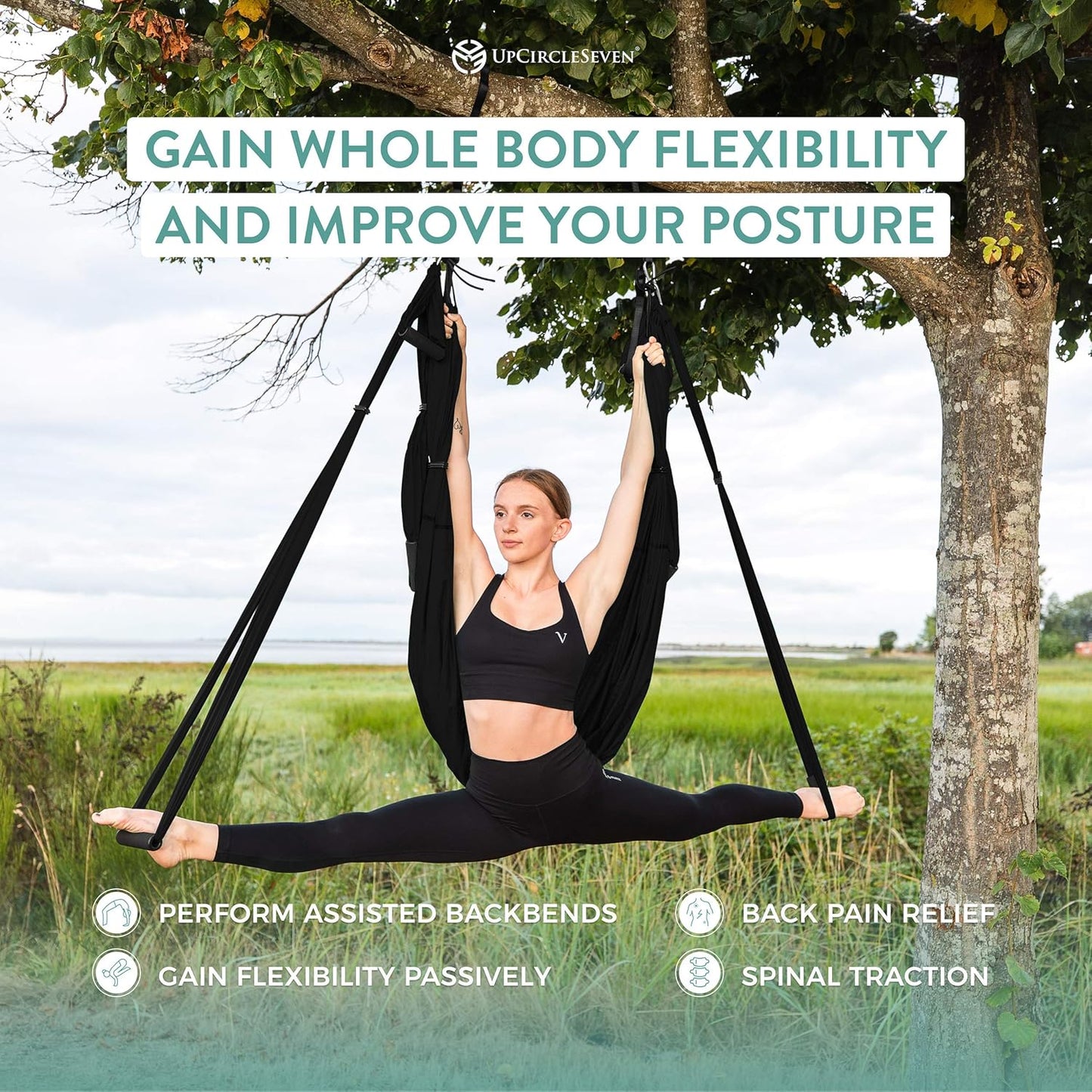 UpCircleSeven Aerial Yoga Swing Set Ceiling Mount Accessories
