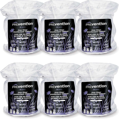 Prevention All Purpose Disinfectant Wipes – Canister of Cleaning Wipes for Salons, Spas, Wellness Centers and Yoga Studios – Hospital Grade Surface Sanitizing – 160 Count