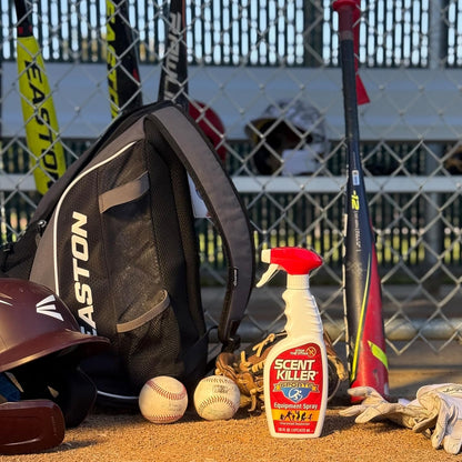 Scent Killer Sports Equipment Deodorizer Spray - Unscented Sports Equipment Deodorizer for Shoes, Gym Bags, Helmets and Gear – 16 FL OZ