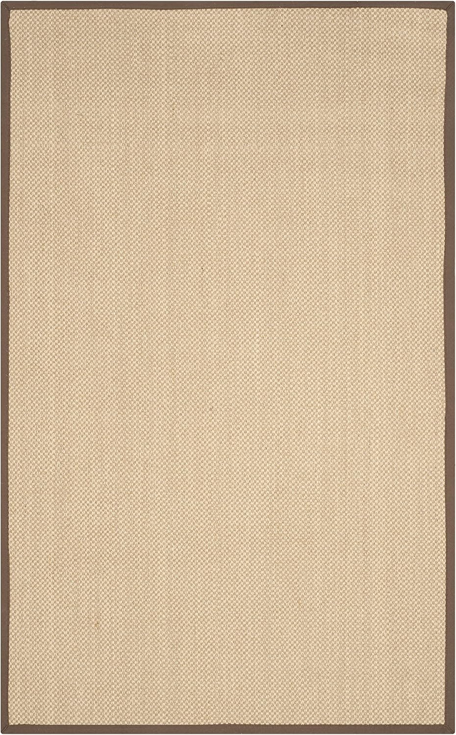 SAFAVIEH Area Rug 11x15 - Natural Fiber Collection - Large - Maize & Linen Color, Sisal, Woven Design with Border (NF141B) - Colors A