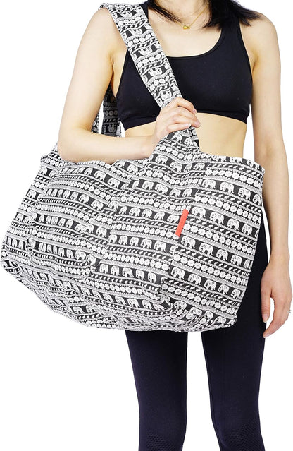 Aozora Yoga Mat Bag Large Yoga Mat Tote Sling Carrier with Pockets Fits Mats with Multi-Functional Storage Pockets Light and Durable