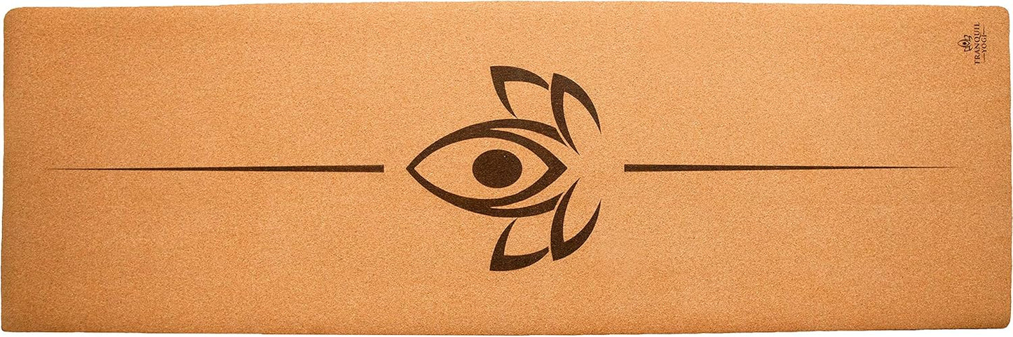 Natural Yoga and Exercise Mat - Excellent Grip and Joint Protection, Includes Carry Strap.