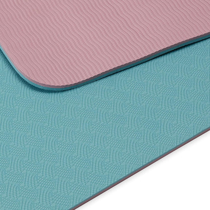 Gaiam TPE Yoga Mat — 6mm Thick, Dual-Texture Non-Slip Surface, Sweat-Resistant & Eco-Friendly | Hot Yoga, Pilates & Floor Workouts | 68" x 24"