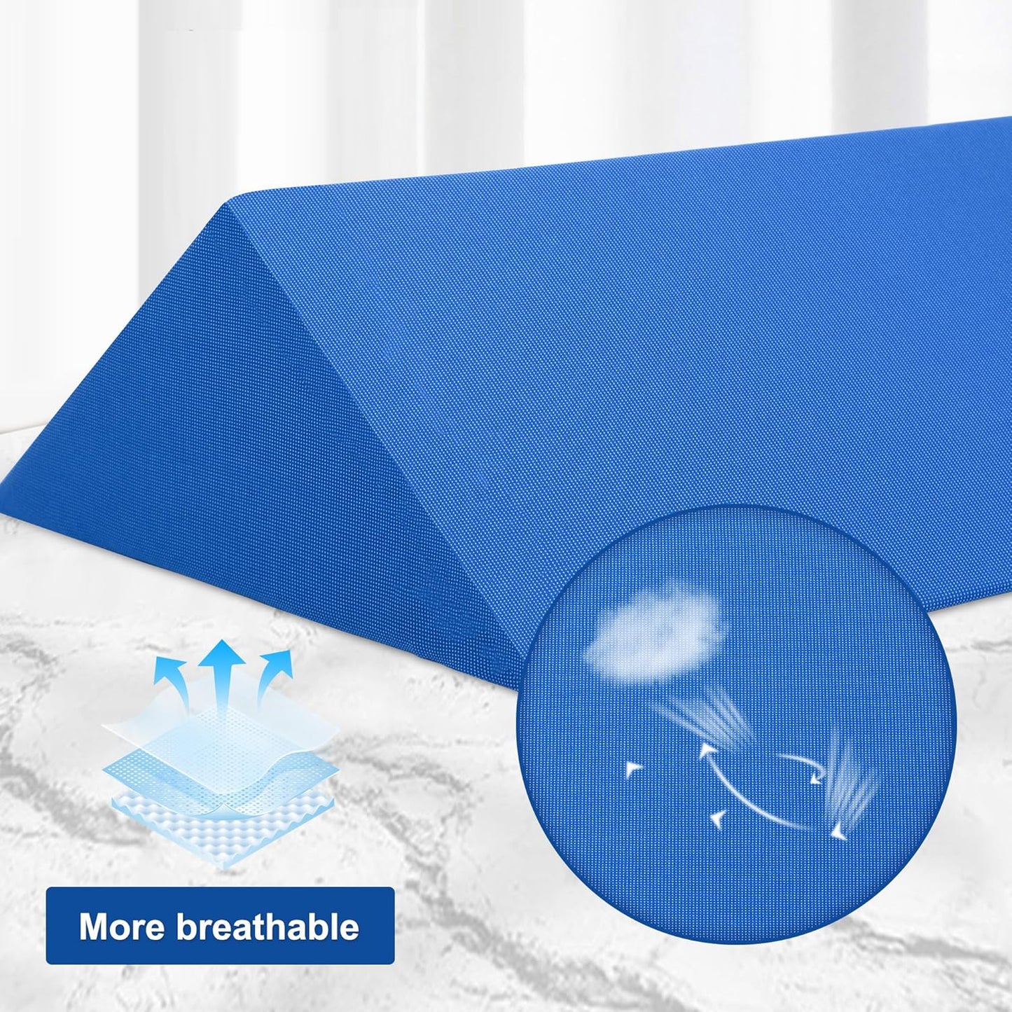 Fanwer Bed Wedges & Body Positioners (3 in 1), 40 Degree Wedges for Bed Positioning,Positioning Pillows for Elderly, Wedge Pillow for Bed Sores, Side Sleeping, After Surgery, Knees Elevated,Back Pain