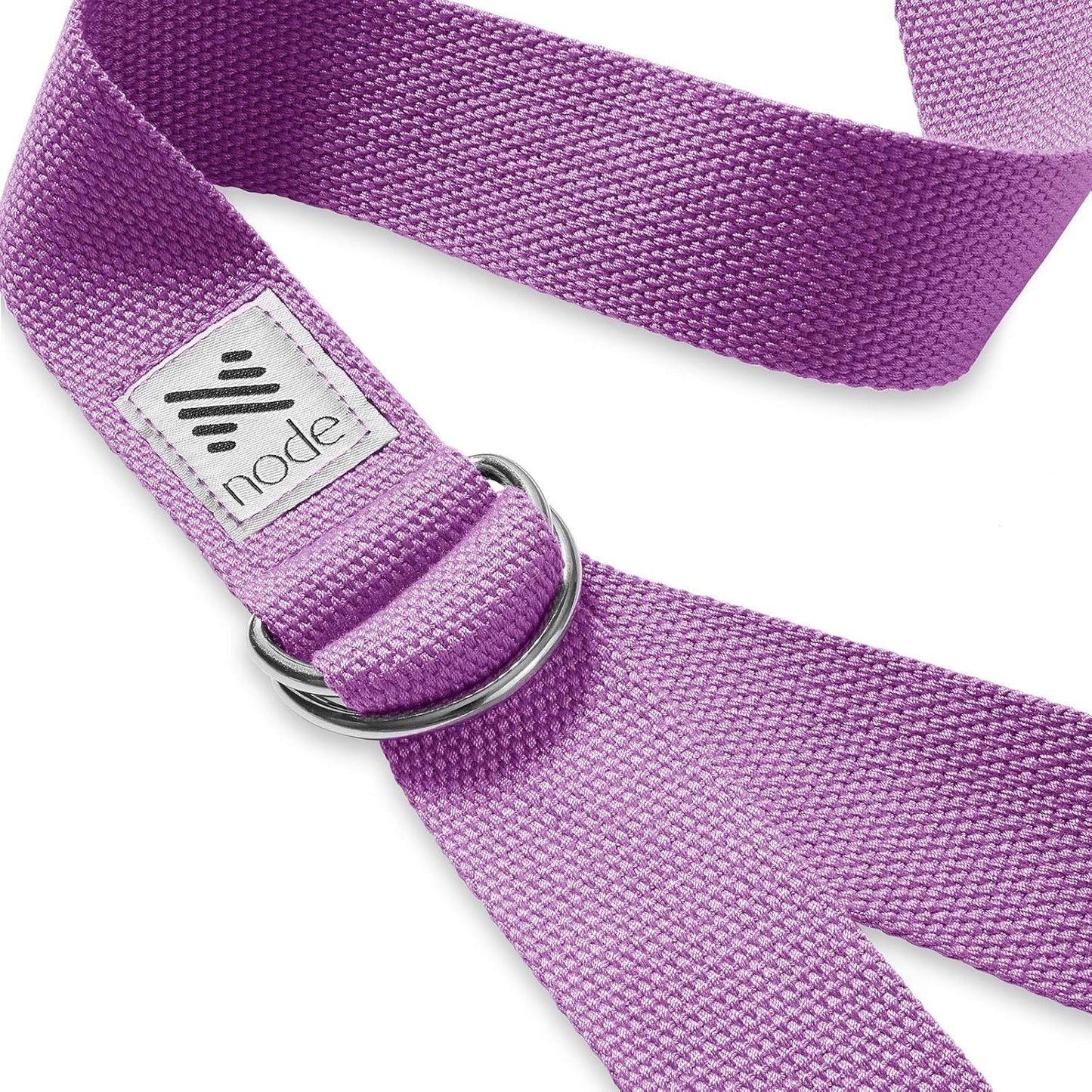 7-1/2' Yoga Strap for Stretching, Woven Cotton Blend Yoga Strap with Adjustable D-Ring Buckle for Exercise, Therapy and Fitness