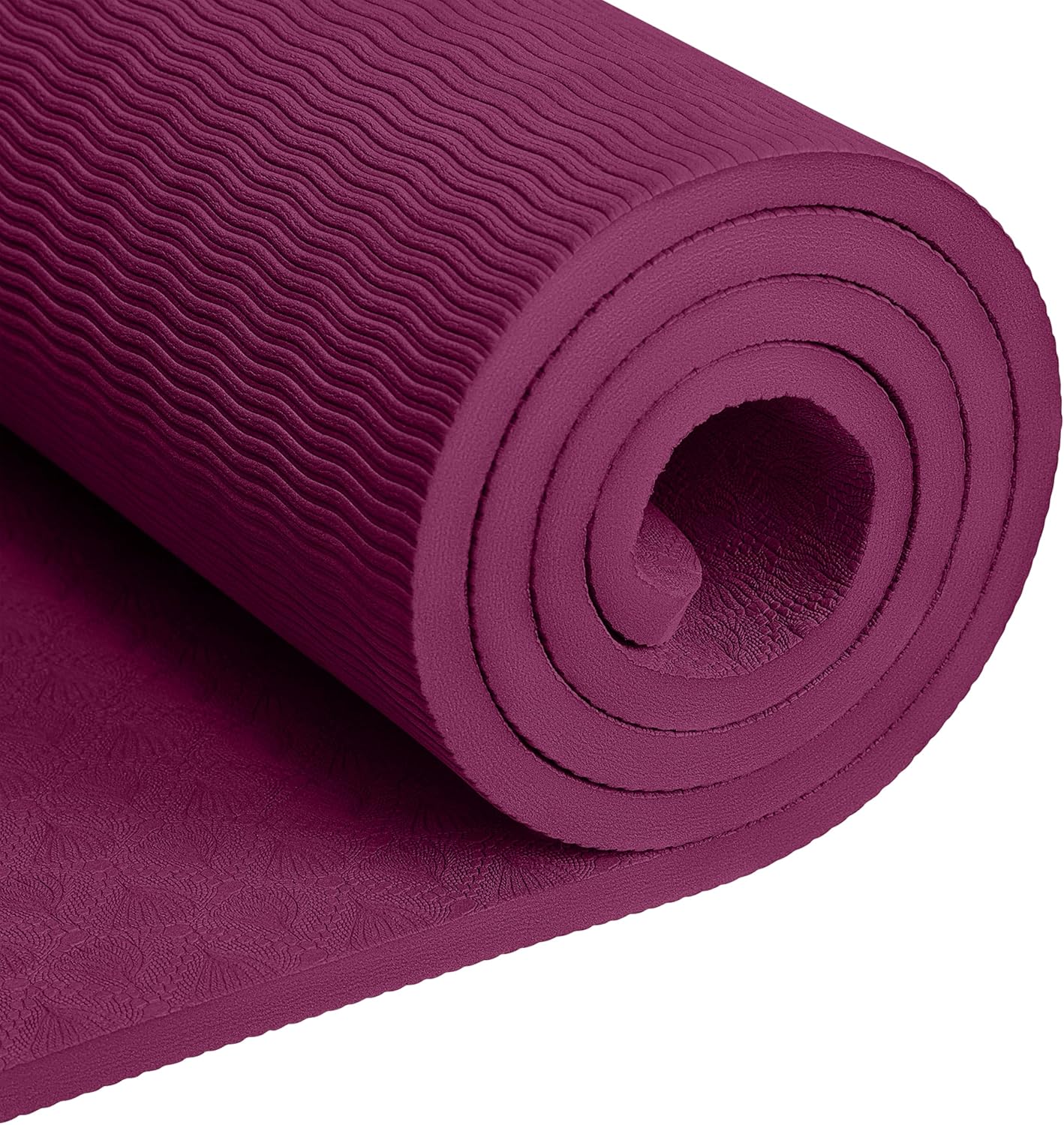 Retrospec Zuma Yoga Mat | 1/2 Inch Thick Non Slip Workout Mat | TPE Exercise Mat for Yoga, Pilates & Stretching | 72x24in