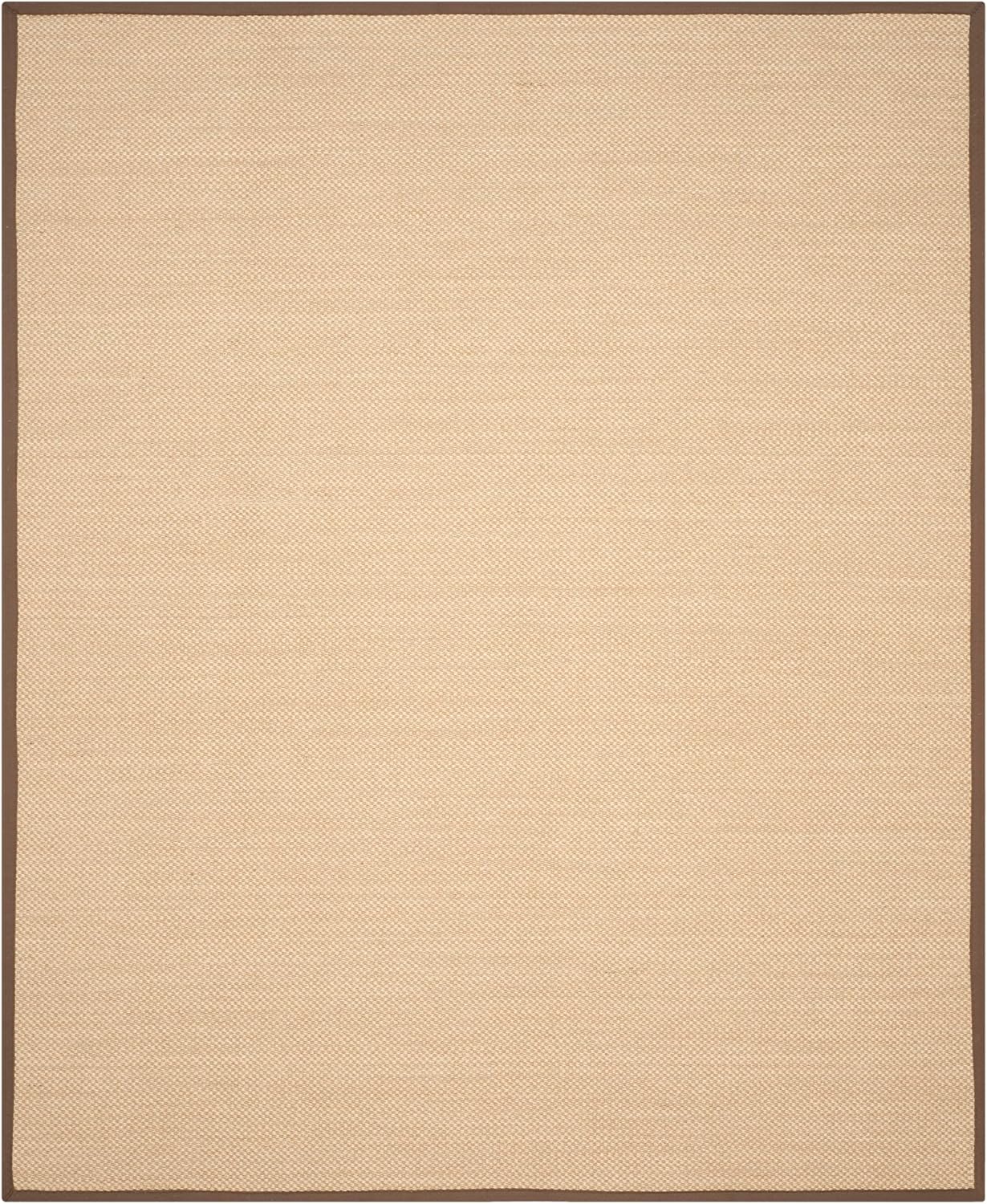 SAFAVIEH Area Rug 11x15 - Natural Fiber Collection - Large - Maize & Linen Color, Sisal, Woven Design with Border (NF141B) - Colors A