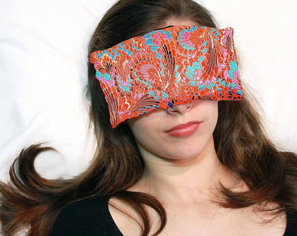 Handmade Luxe Serenity Eye Pillow - All-Natural Flaxseed - Unscented or Lavender Scented – Weighted Eye Mask for Yoga, Meditation, Hot & Cold Therapy
