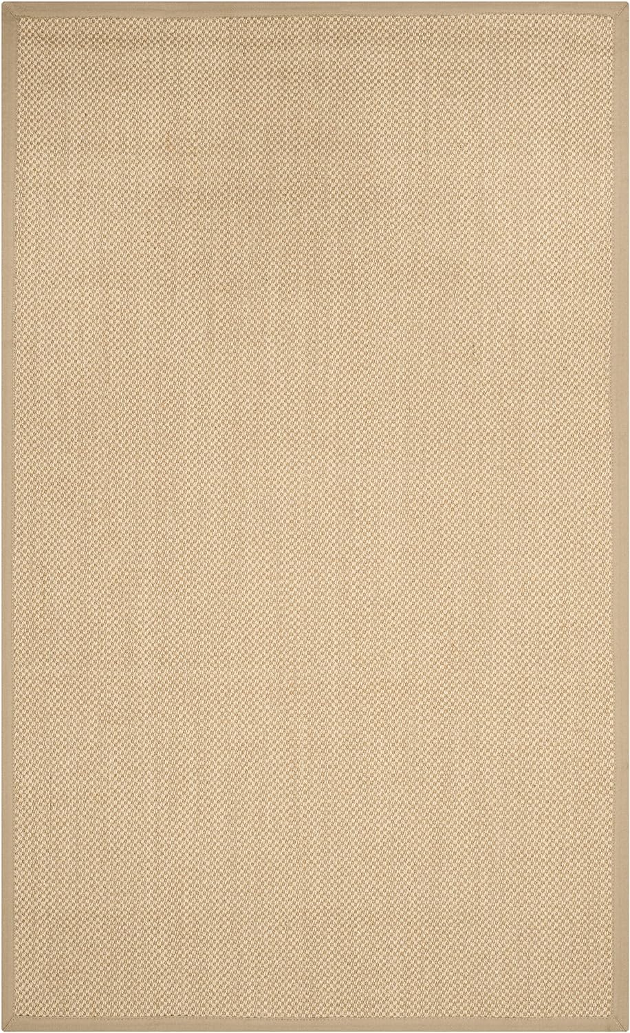 SAFAVIEH Area Rug 11x15 - Natural Fiber Collection - Large - Maize & Linen Color, Sisal, Woven Design with Border (NF141B) - Colors A