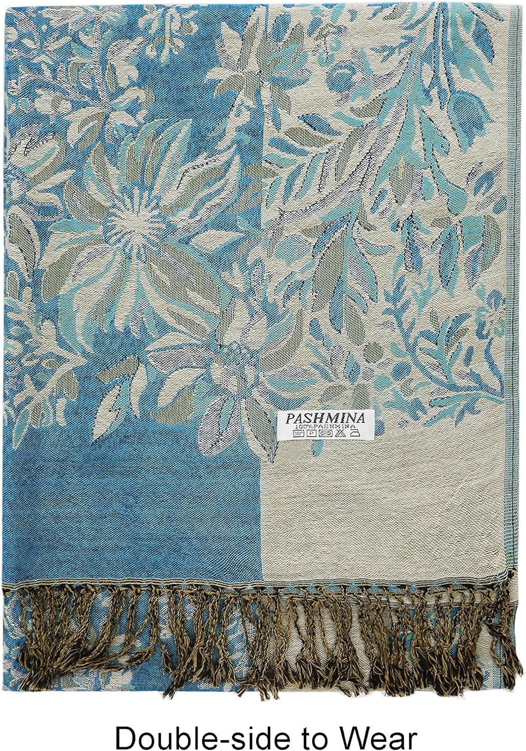 vimate Silky Paisley Pashmina Shawl Scarf-Women's Soft Double-side Jacquard Pashminas Wrap for Evening Dress Travel Shawl